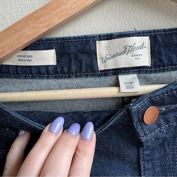 Universal Thread Vintage Midi Denim Shorts Women’s Size 8/29R - Picture 3 of 6